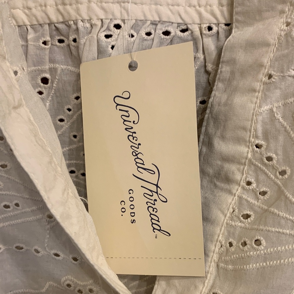 Universal Thread Cream Eyelet Blouse - Picture 2 of 5